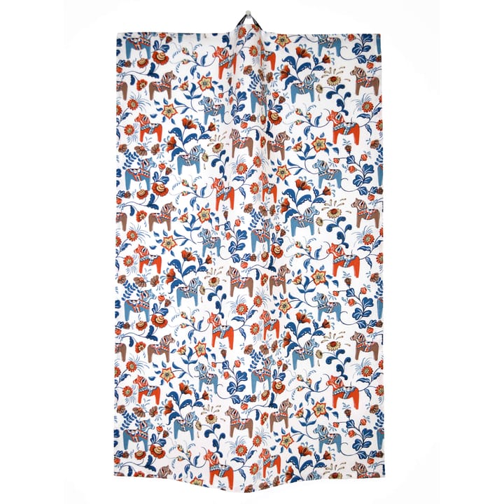 Leksand mini keittiöpyyhe - Sininen-oranssi - Arvidssons Textil