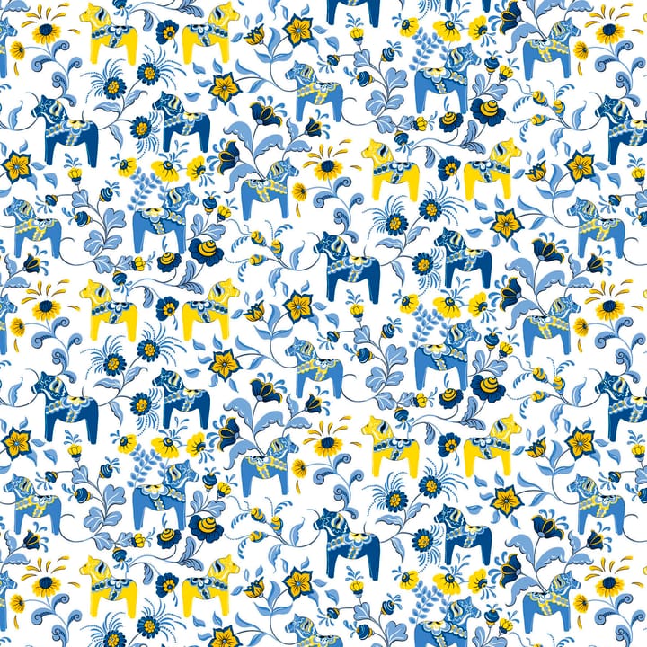 Leksand vahaliina - Sininen-keltainen - Arvidssons Textil