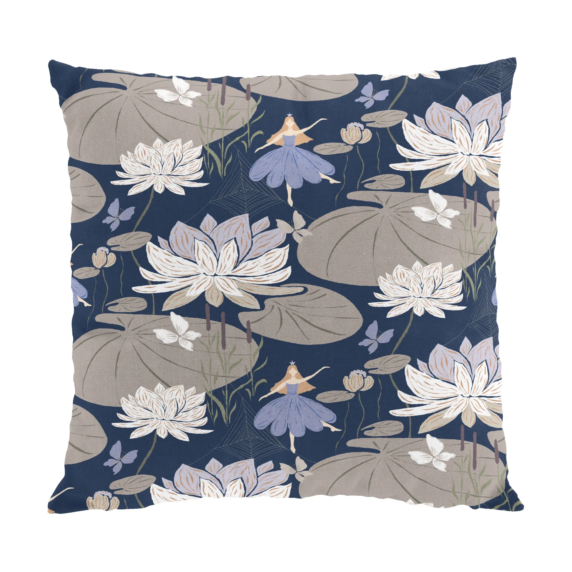 Lily tyynynpäällinen 47x47 cm, Sininen Arvidssons Textil