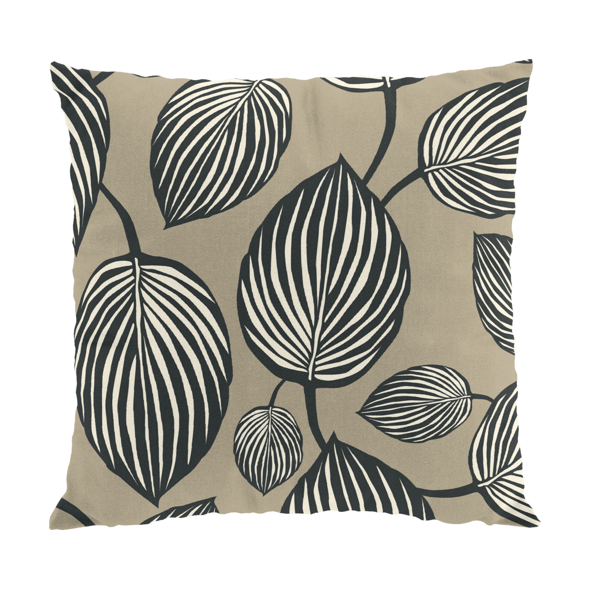 Arvidssons Textil Lyckans blad tyynynpäällinen 45×45 cm Harmaa