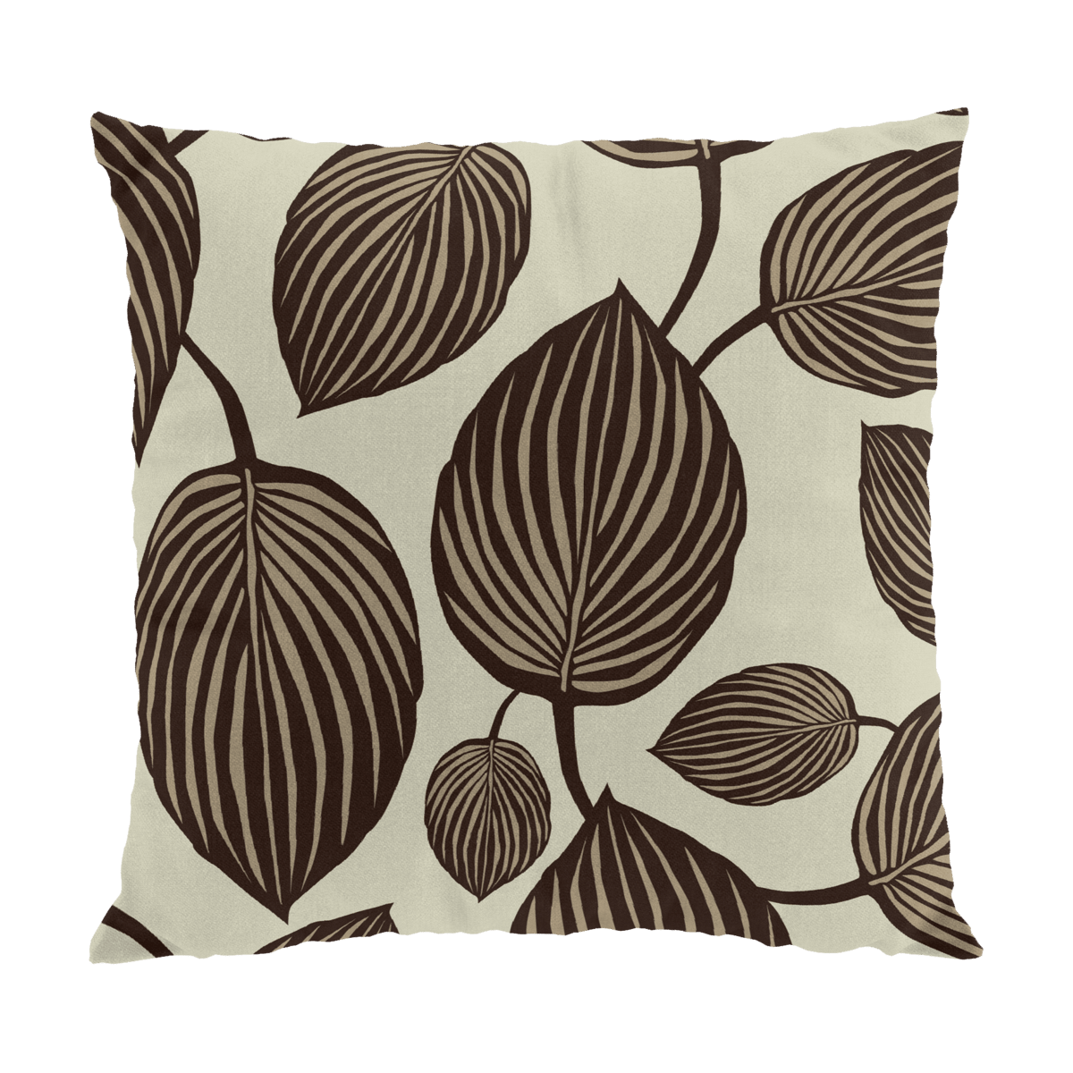 Arvidssons Textil Lyckans blad tyynynpäällinen 45x45 cm Ruskea