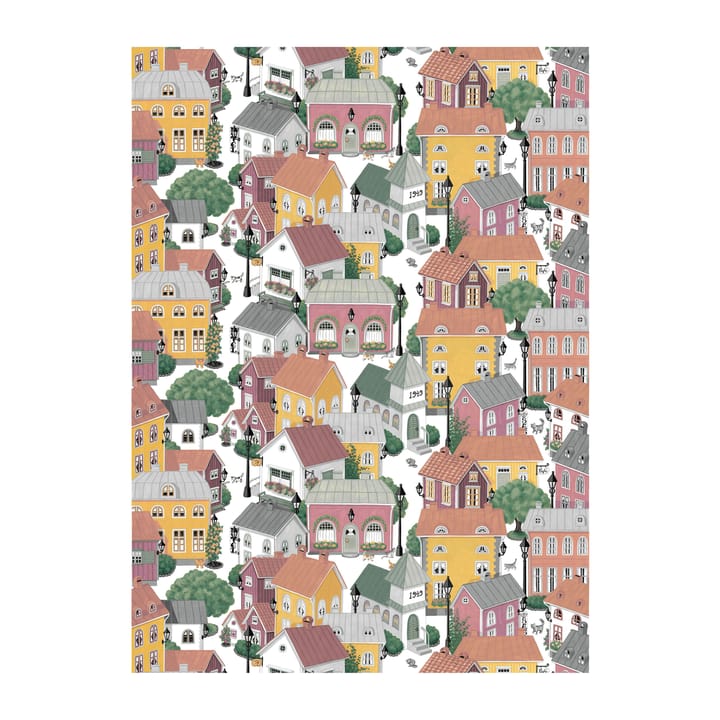 Lyckeby blommar kangas - Vaaleanpunainen - Arvidssons Textil