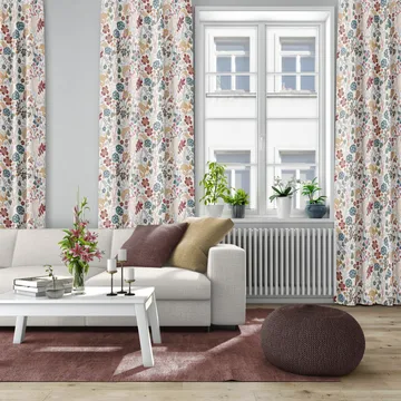 Lyckeflykt kangas - Ruoste-ruskea - Arvidssons Textil