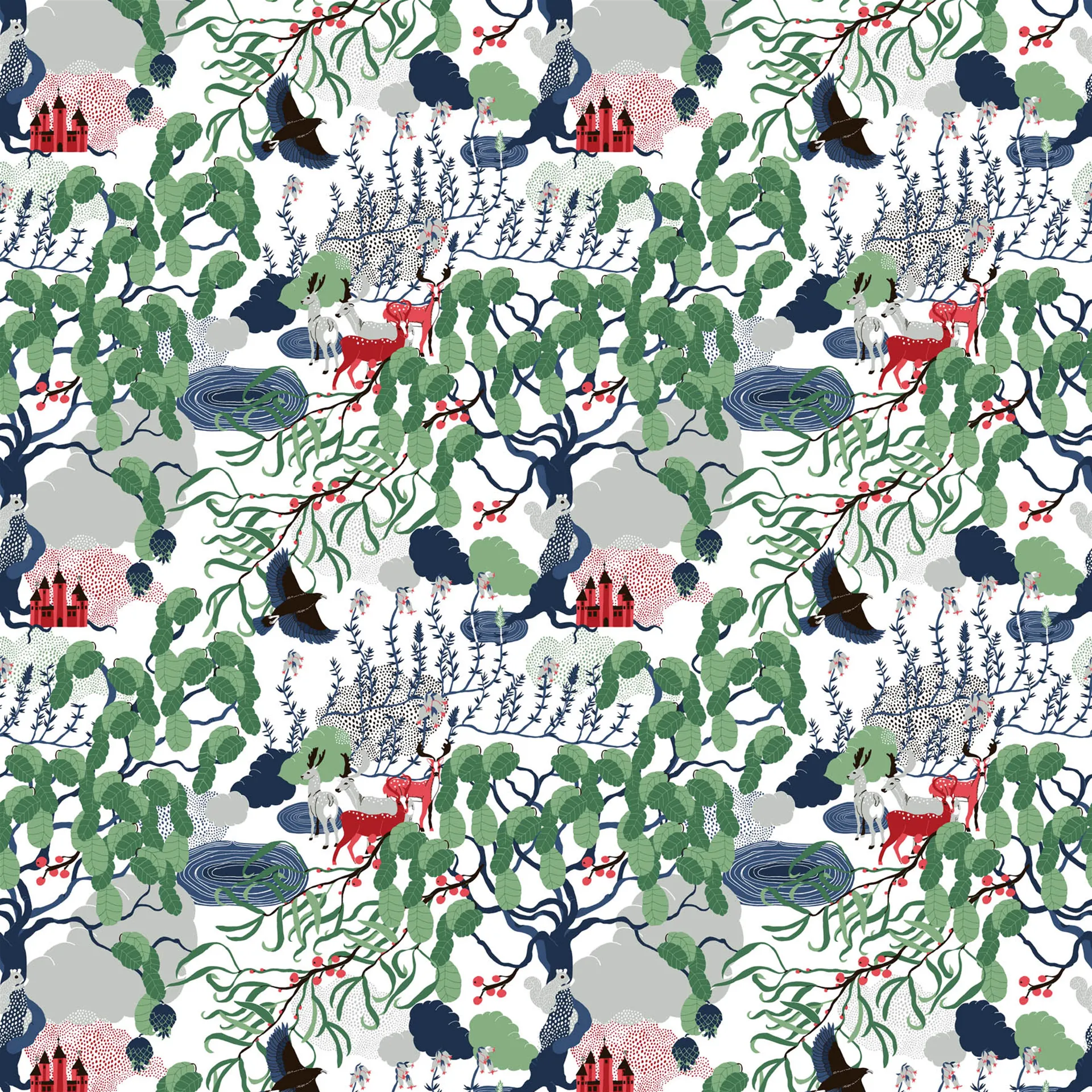 Mimers Brunn kangas, Monivärinen Arvidssons Textil