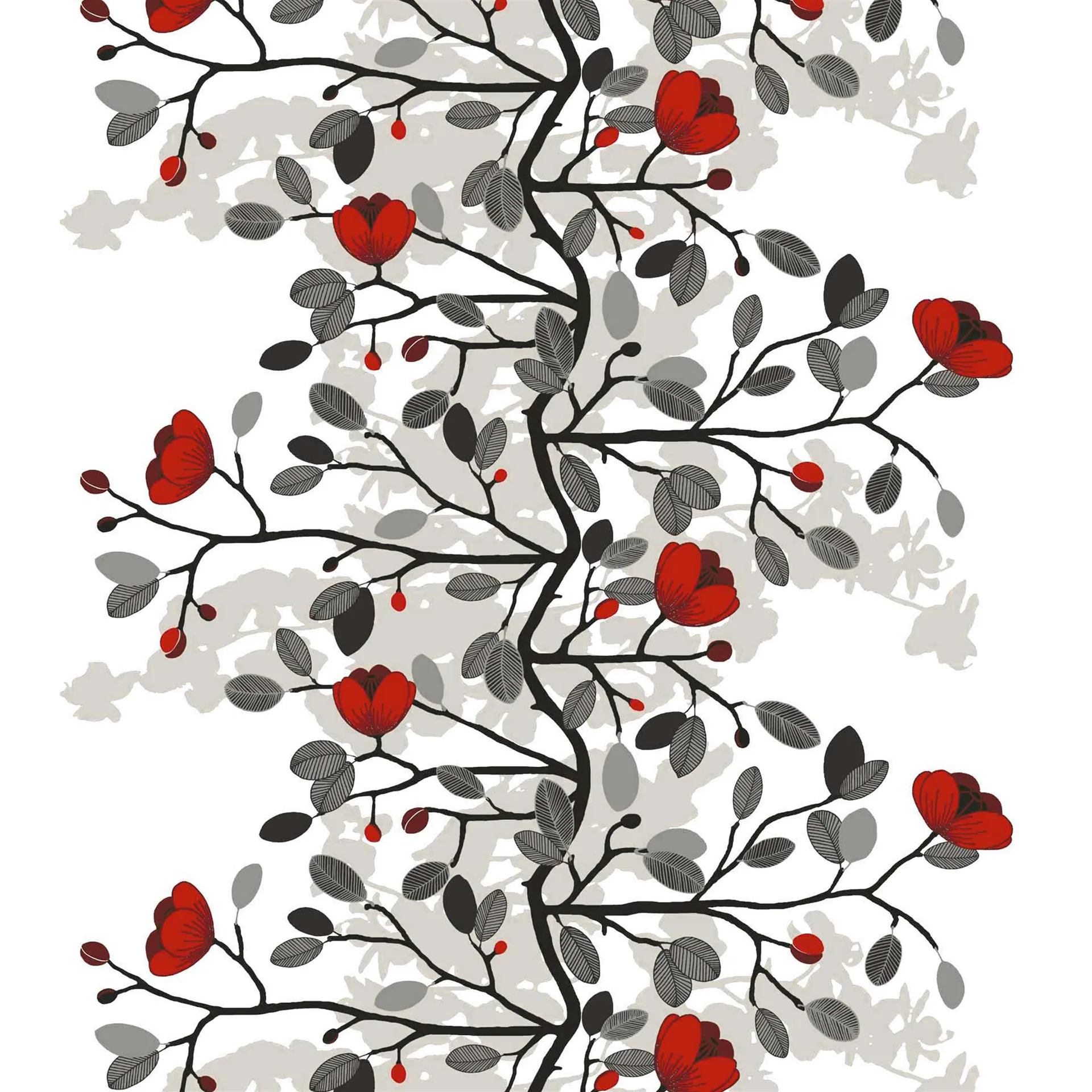 Ofelia kangas, punainen-ruskea Arvidssons Textil