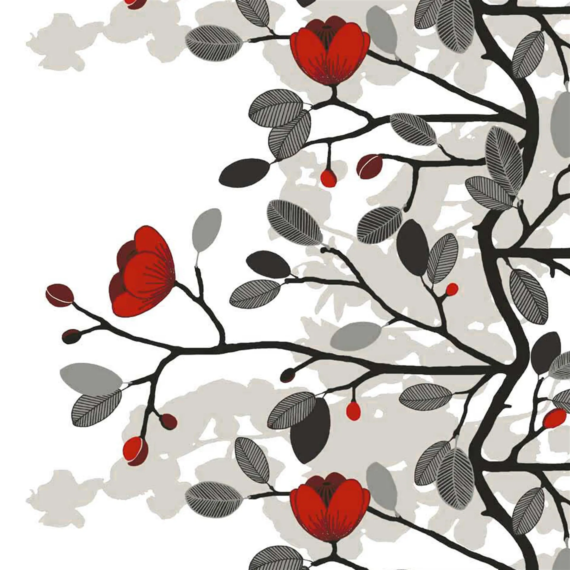 Ofelia kangas, punainen-ruskea Arvidssons Textil