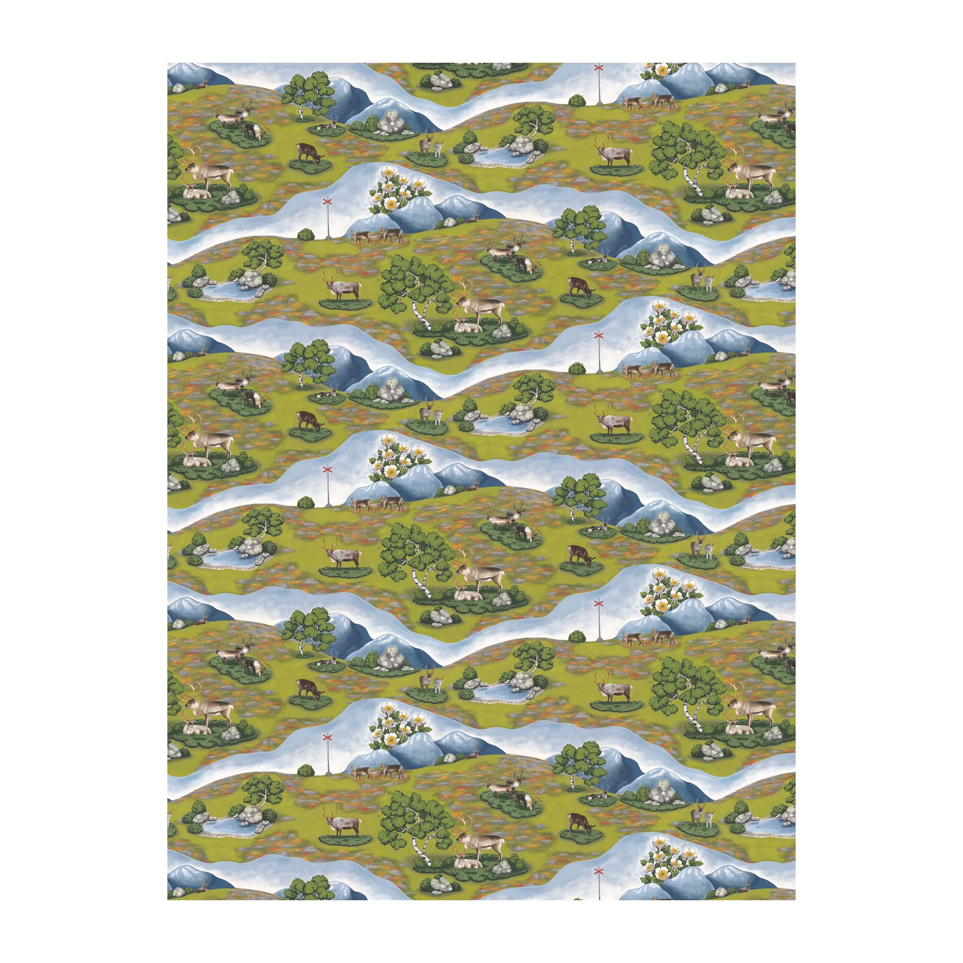 Renvandring kangas, Vihreä Arvidssons Textil