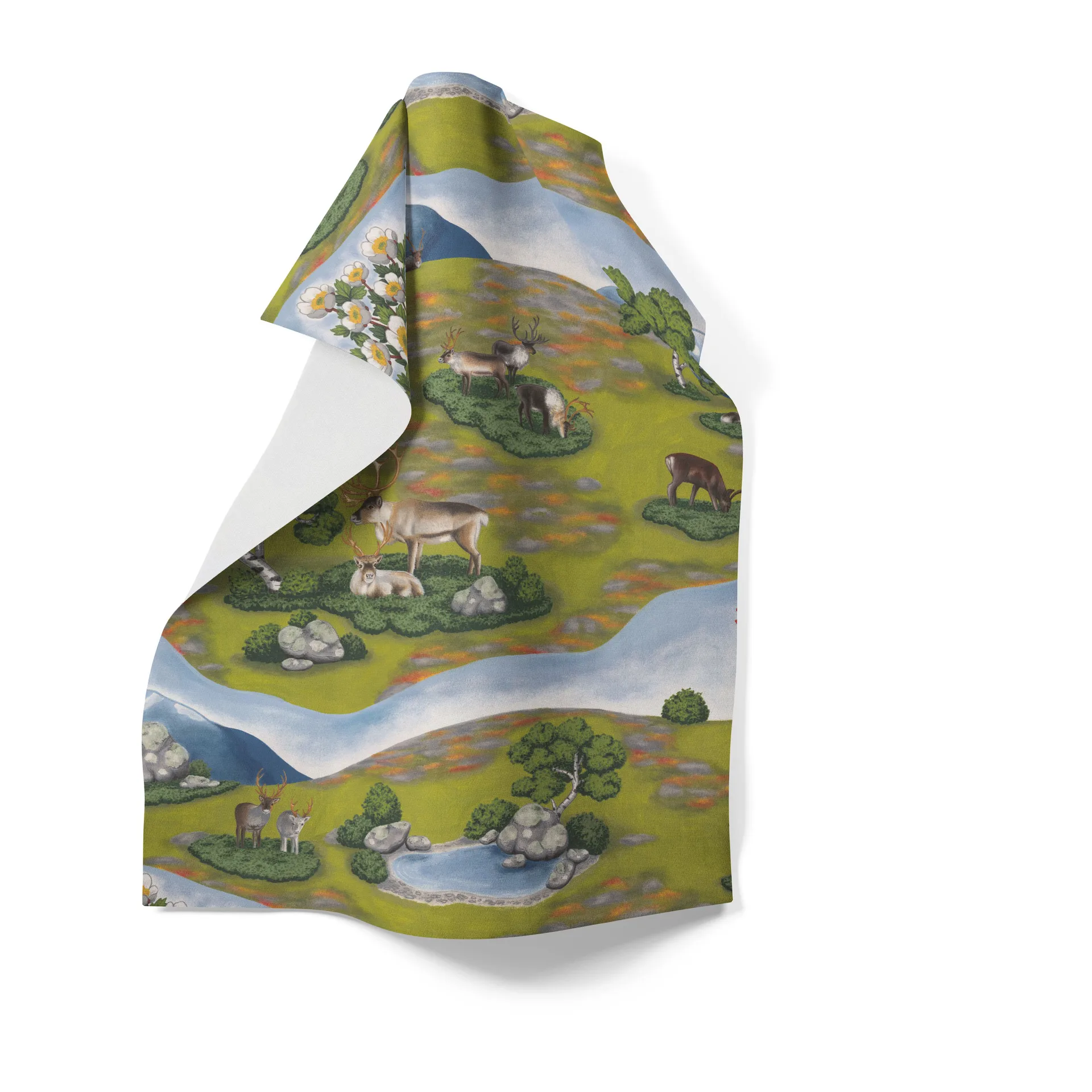 Renvandring keittiöpyyhe 65 x 85 cm, Vihreä Arvidssons Textil