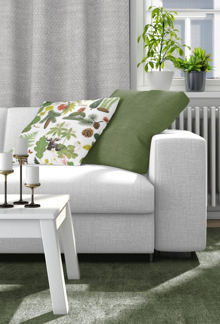 Skogsliv tyynyliina 47x47 cm, Vihreä Arvidssons Textil