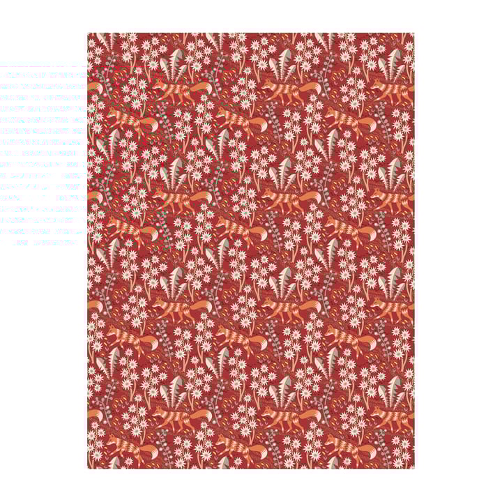 Stjärnspeja kangas - Punainen - Arvidssons Textil