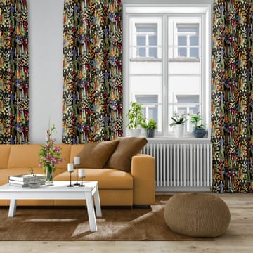 Trädgård kangas - Musta-monivärinen - Arvidssons Textil