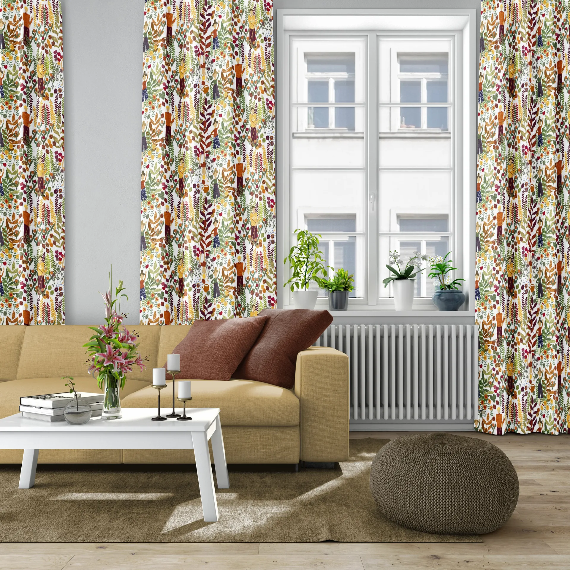 Trädgård kangas, Ruoste Arvidssons Textil