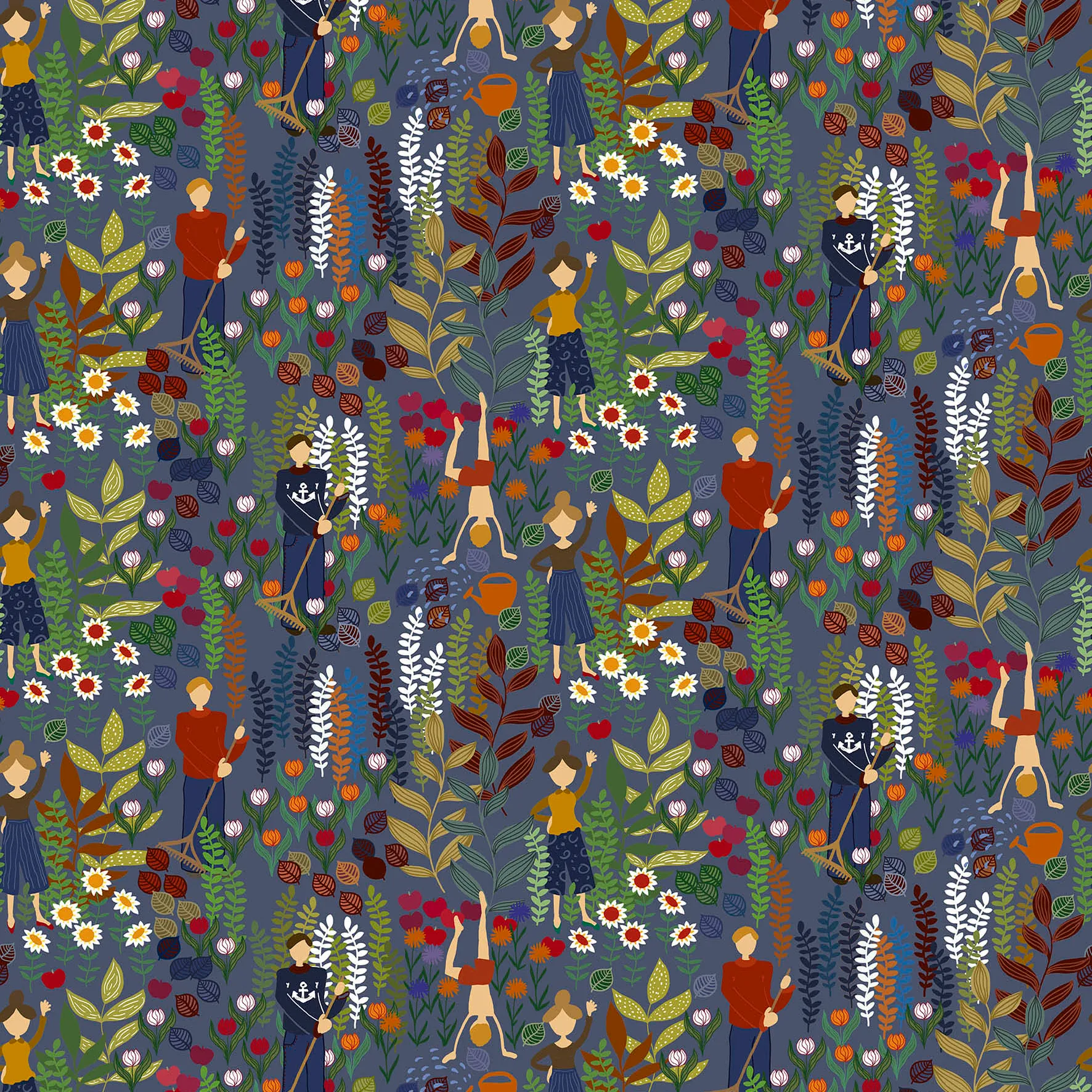 Trädgård kangas, Sininen Arvidssons Textil
