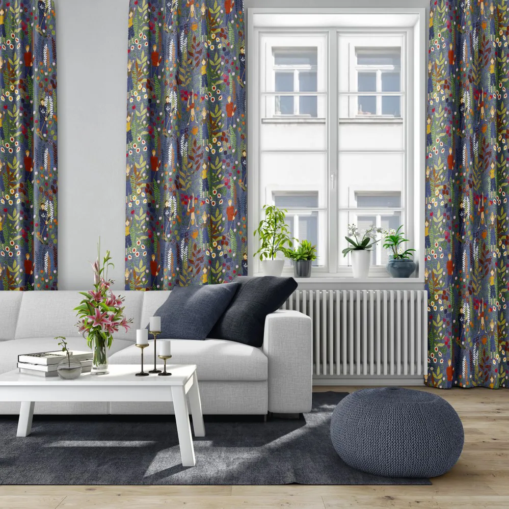 Trädgård kangas, Sininen Arvidssons Textil