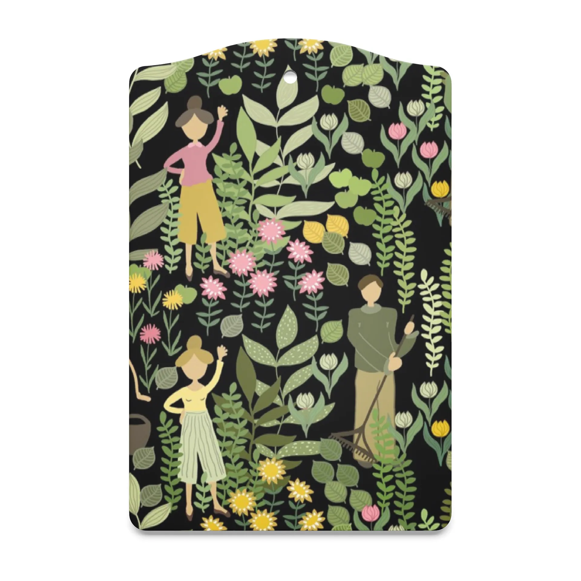 Trädgård tarjotin 20 x 30 cm, Musta-vihreä Arvidssons Textil