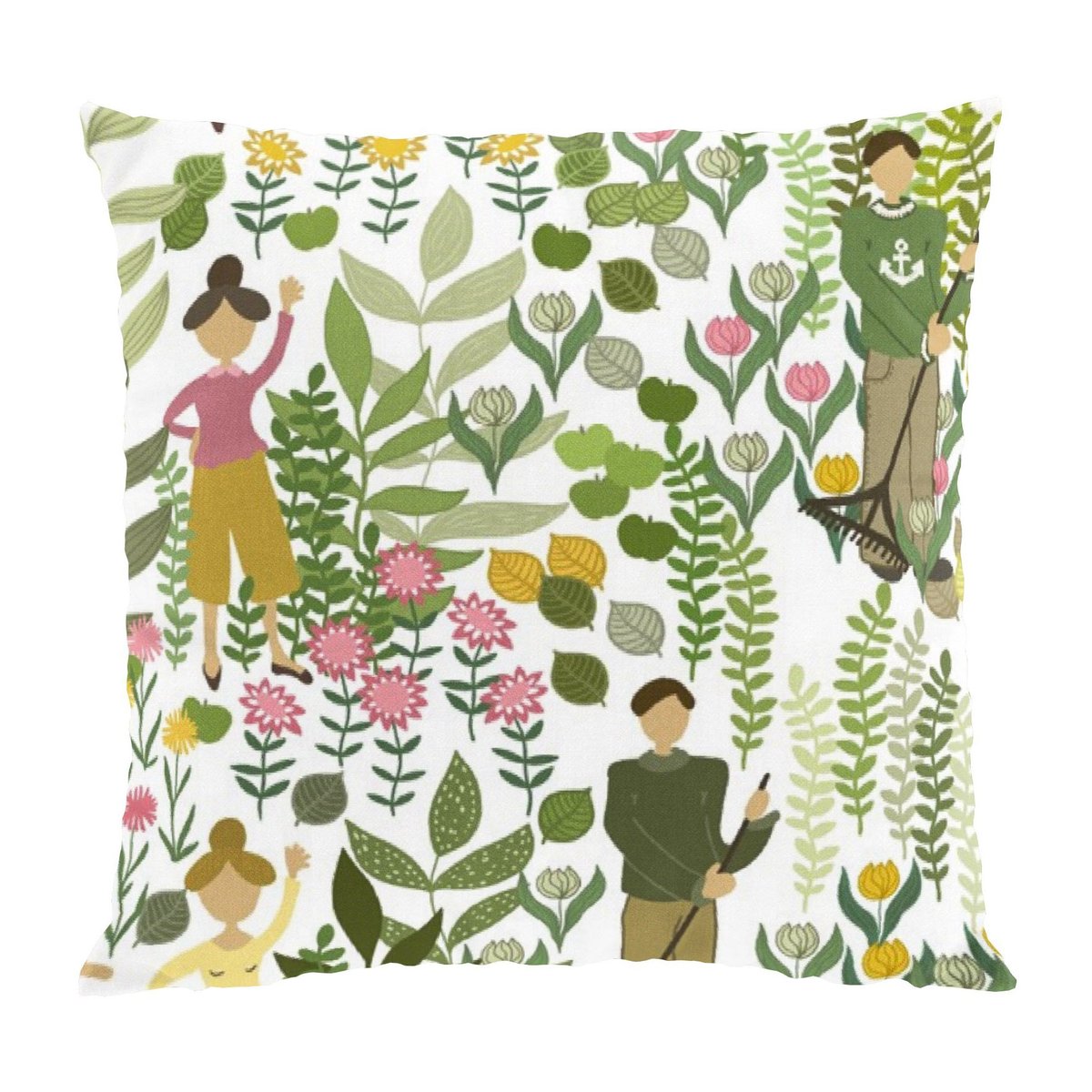 Arvidssons Textil Trädgård tyynynpäällinen 47×47 cm Vihreä