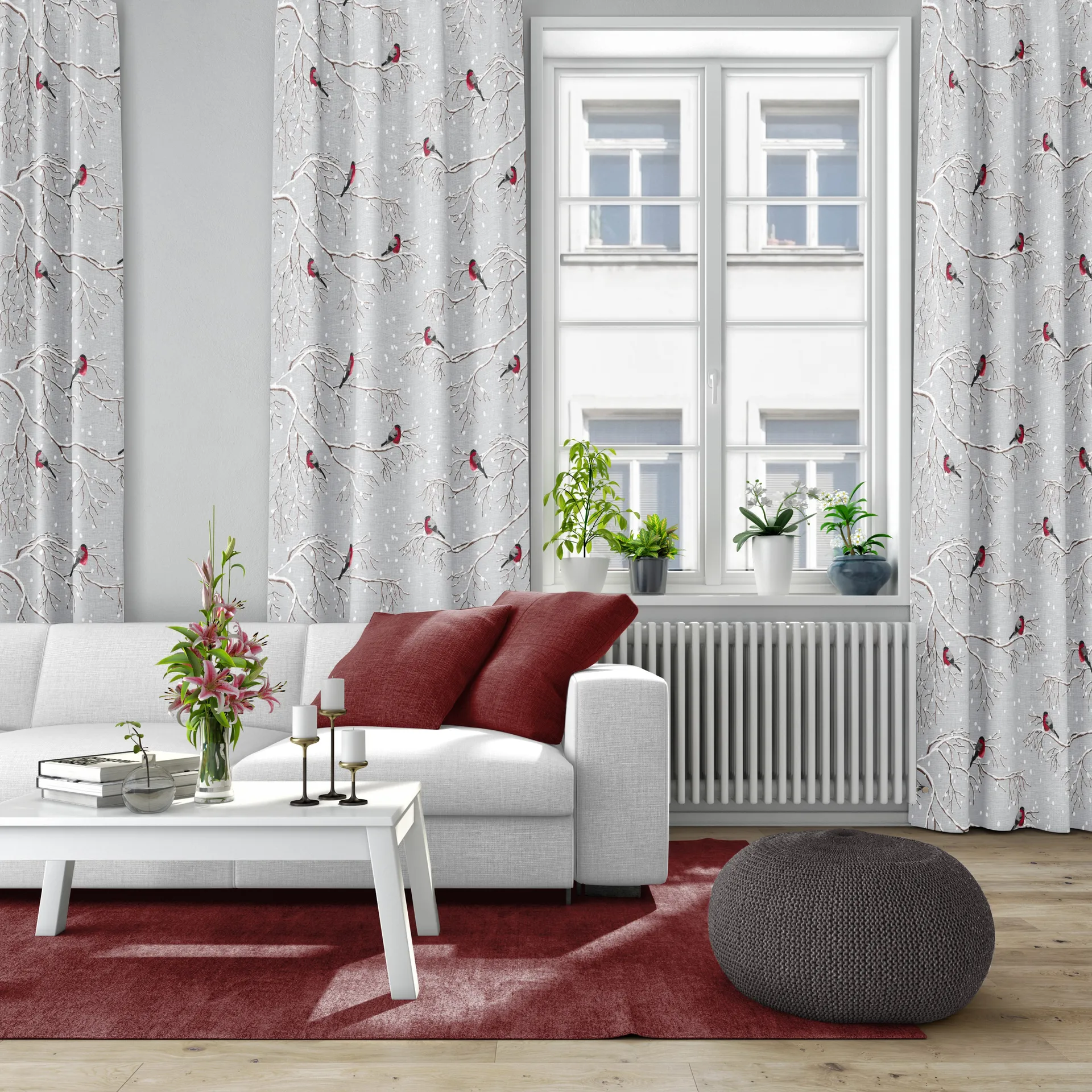 Vinterland kangas, Harmaa Arvidssons Textil