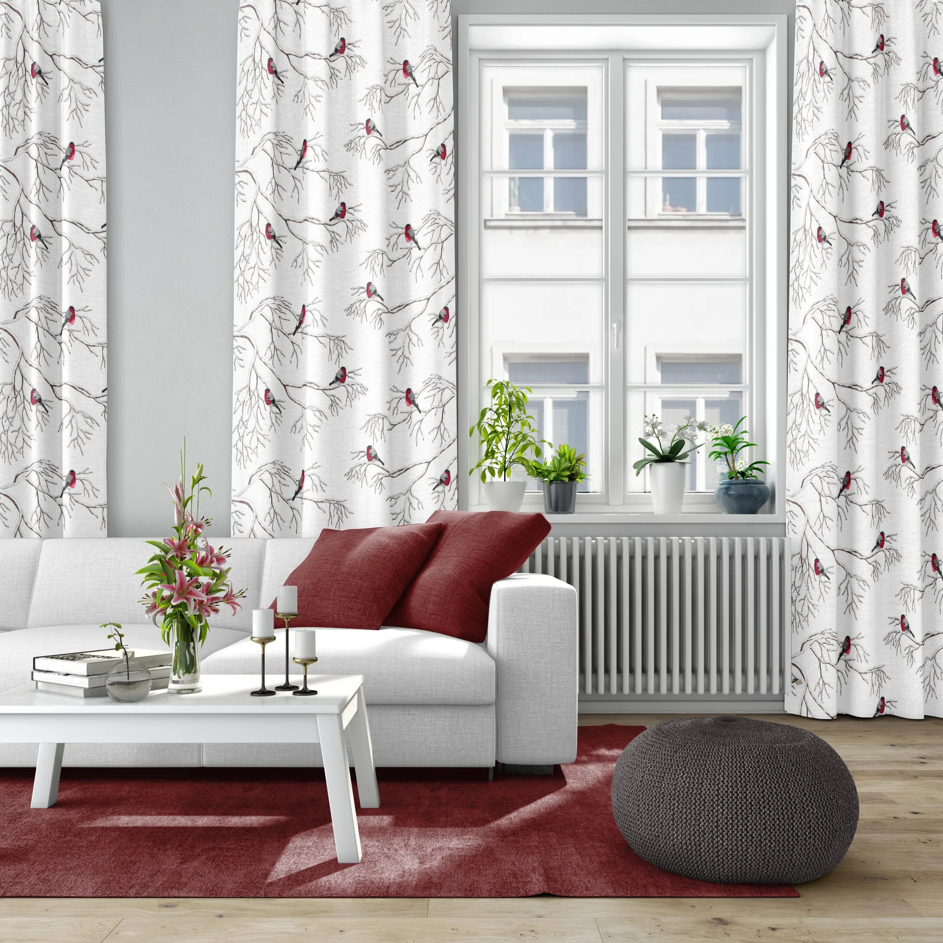 Vinterland kangas, Off white Arvidssons Textil