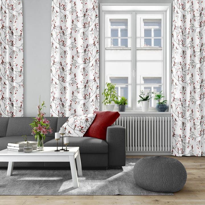 Vinterlek kangas, valkoinen Arvidssons Textil