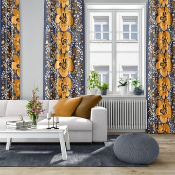 Viveka kangas - Oranssi-sininen - Arvidssons Textil