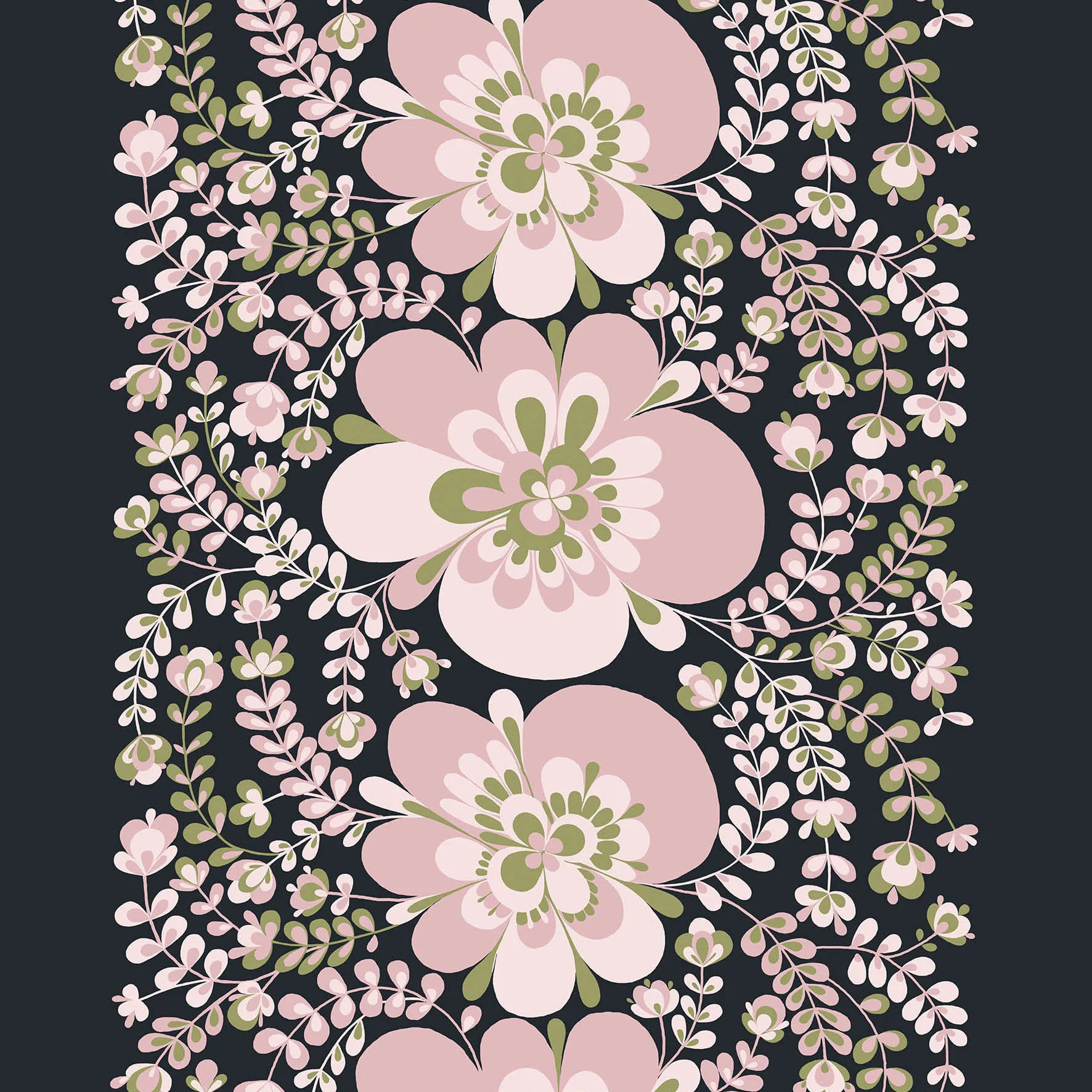 Viveka vahaliina, Vaaleanpunainen-harmaa Arvidssons Textil