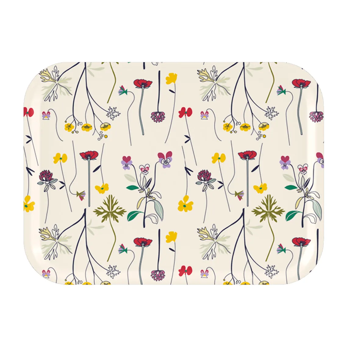 Herbarium tarjotin 20 x 27 cm, Off white Åry Home