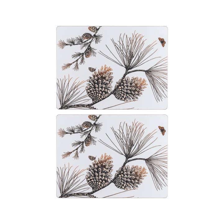 Pine Cone pöytätabletti 2-pakkaus - Cotton white - Åry Home