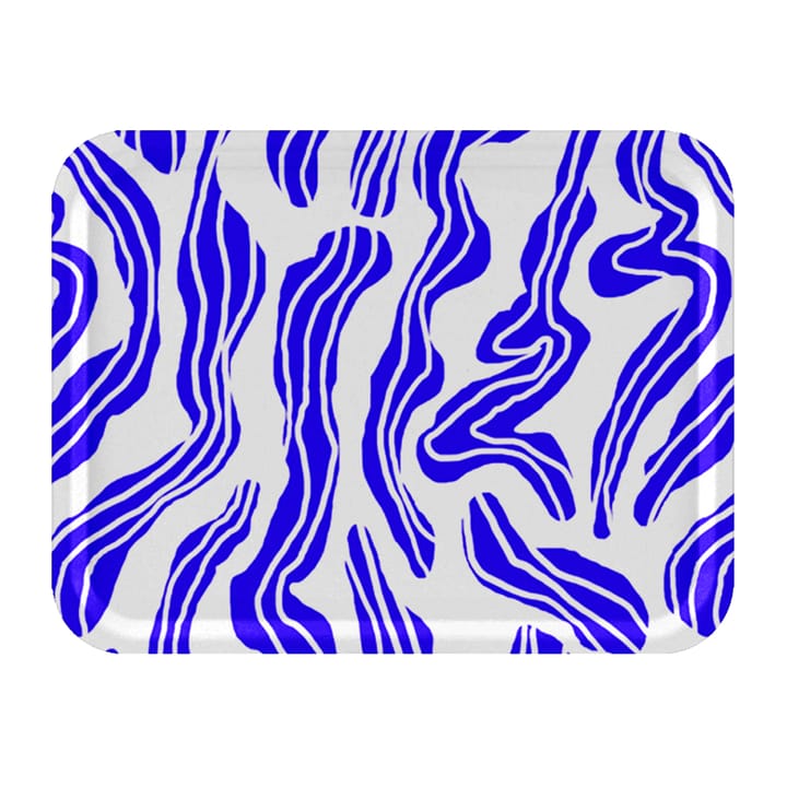 Sudd tarjotin 33 x 43 cm - Blue-white - Åry Home