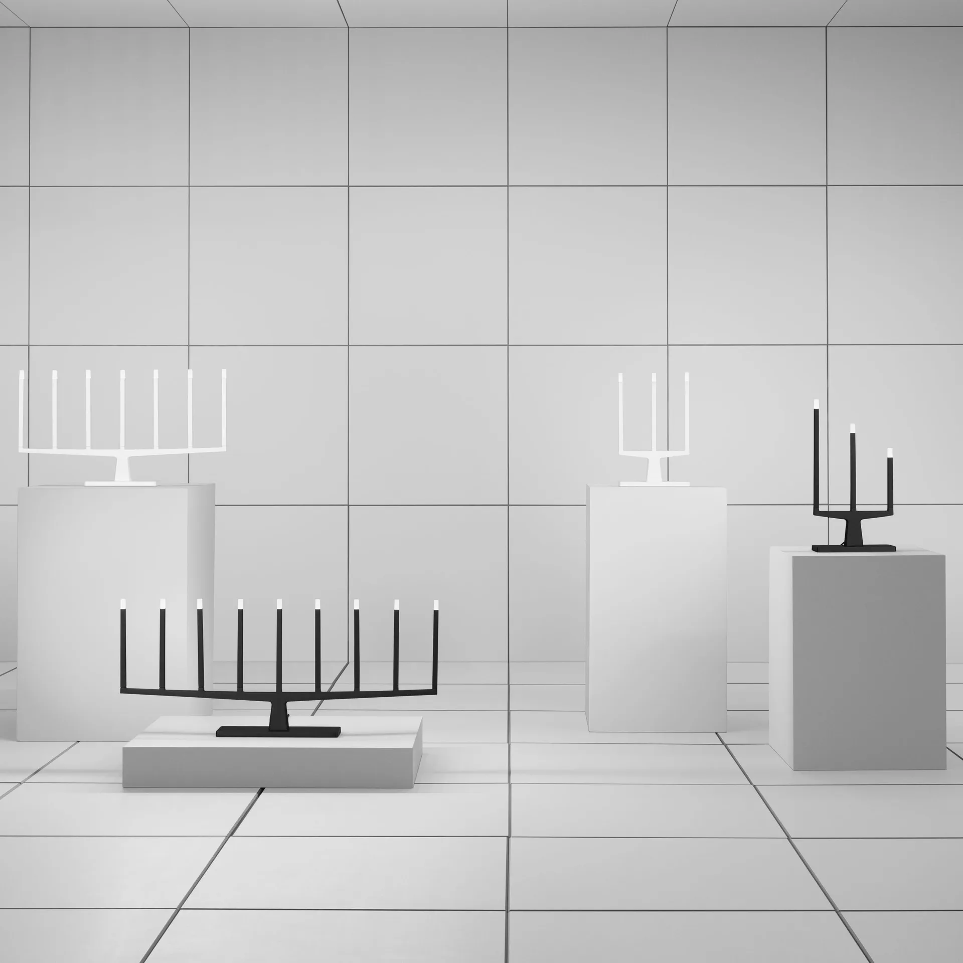 Adventure adventtikynttelikkö, 9-haarainen, Musta Ateljé Lyktan