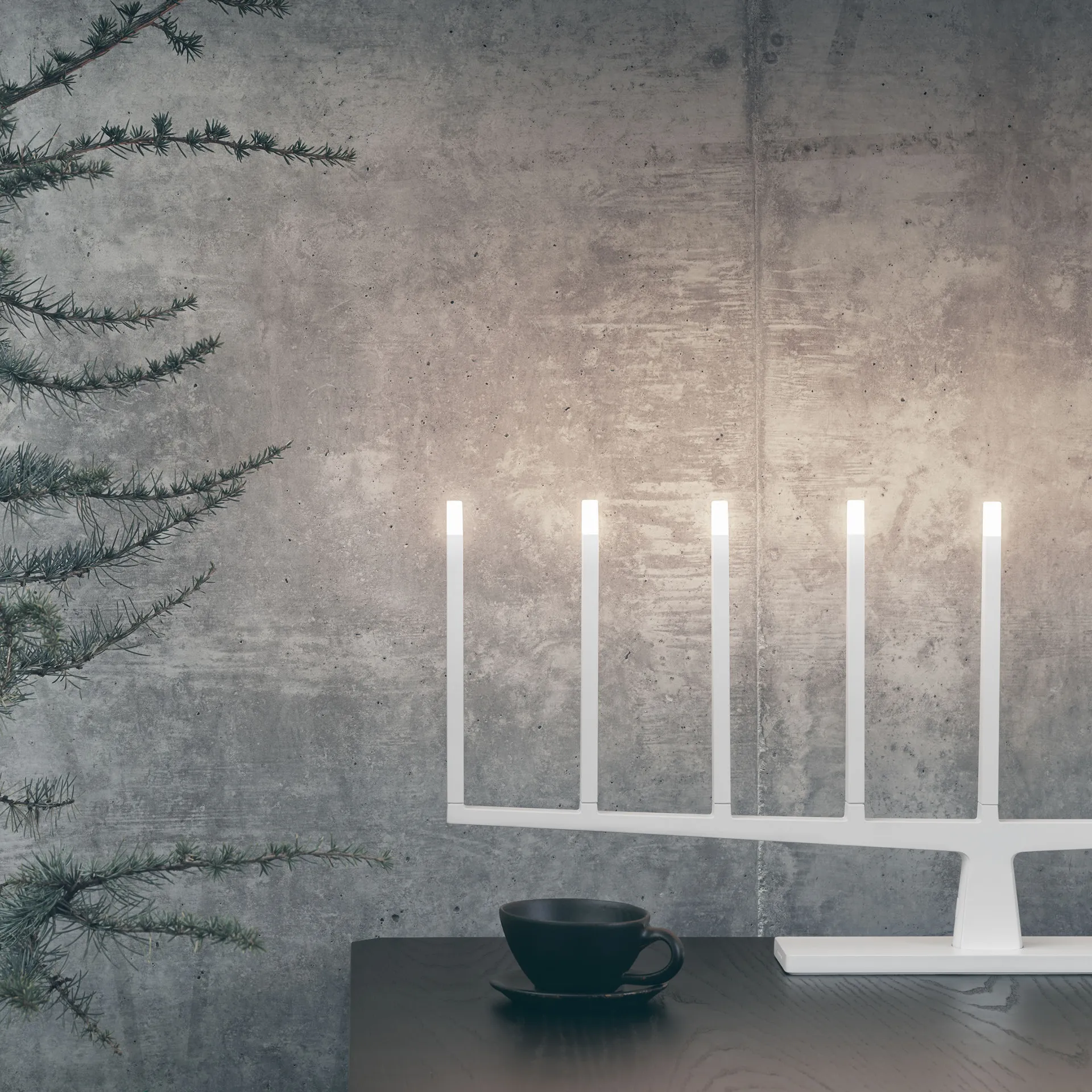 Adventure adventtikynttelikkö, 9-haarainen, Valkoinen Ateljé Lyktan