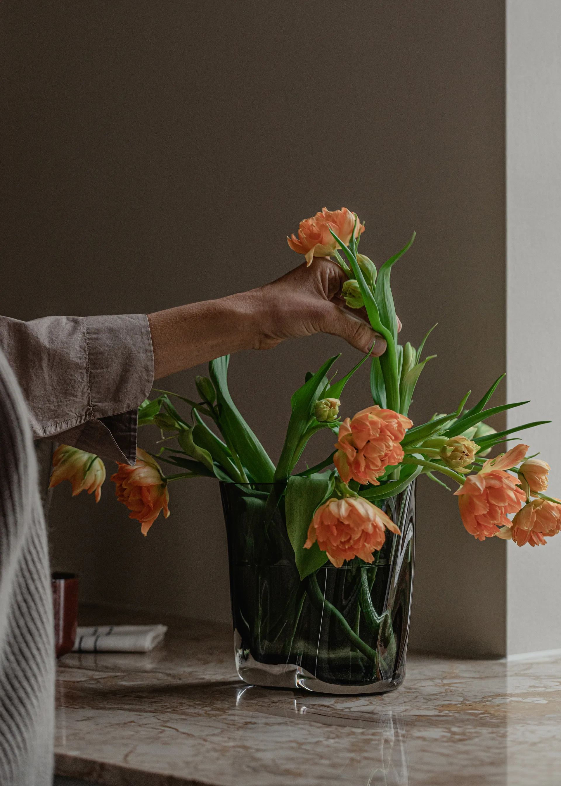 Aer maljakko 19 cm, Smoke Audo Copenhagen