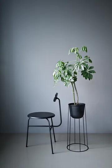 Afteroom tuoli nahkaistuin 4 jalkaa - musta-musta - Audo Copenhagen