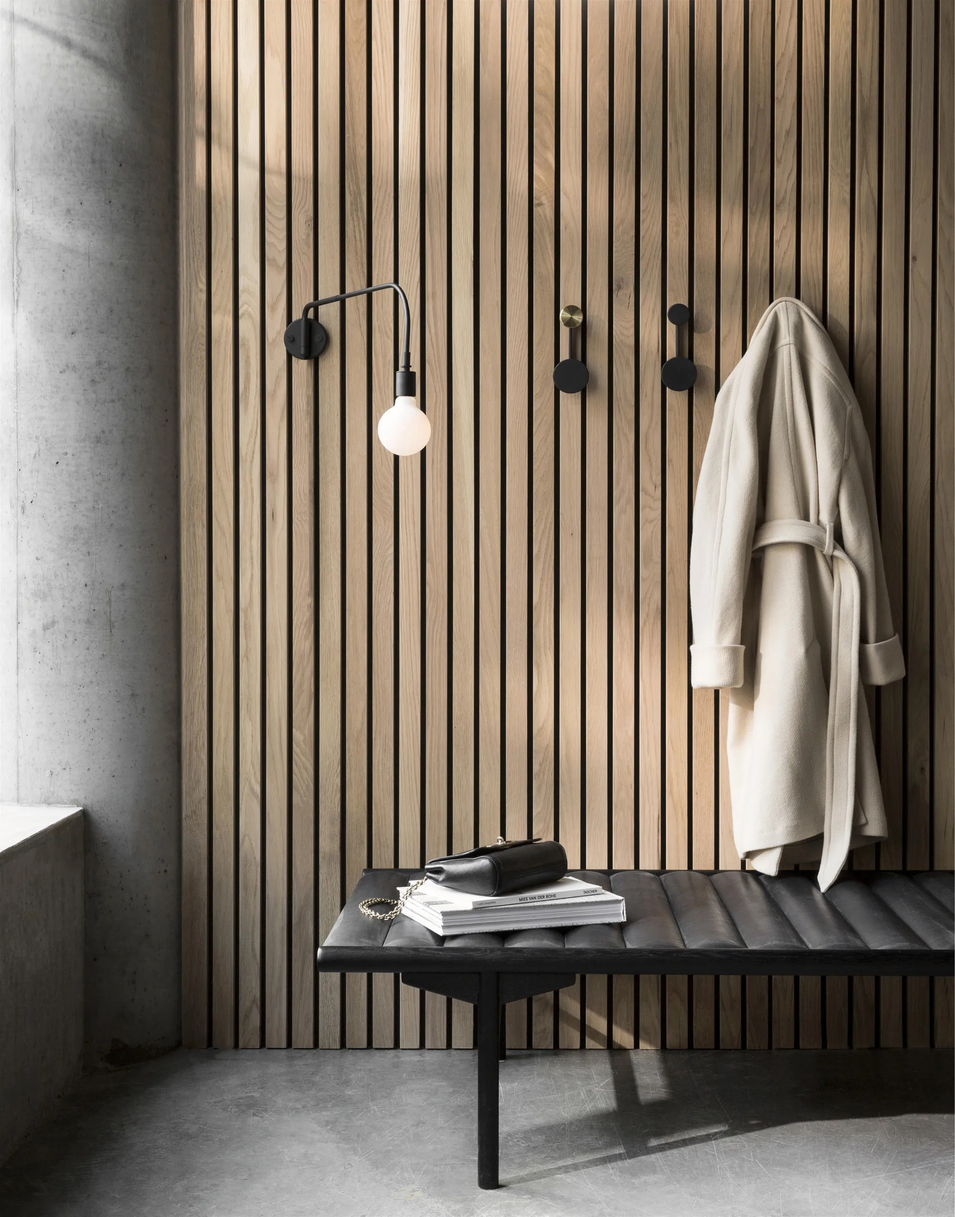 Afteroom vaateripustin small, musta messinki Audo Copenhagen