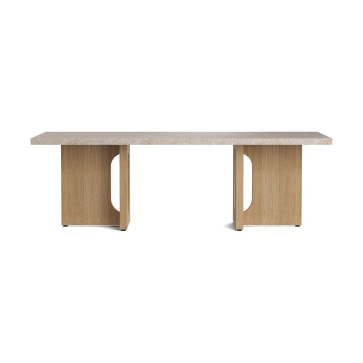 Androgyne Loungepöytä, Sand/kunis breccia, tammirunko Audo Copenhagen