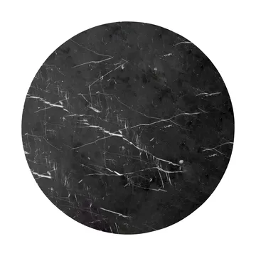 Androgyne pöytälevy sivupöytä - Nero Marquina, Ø65 cm - Audo Copenhagen