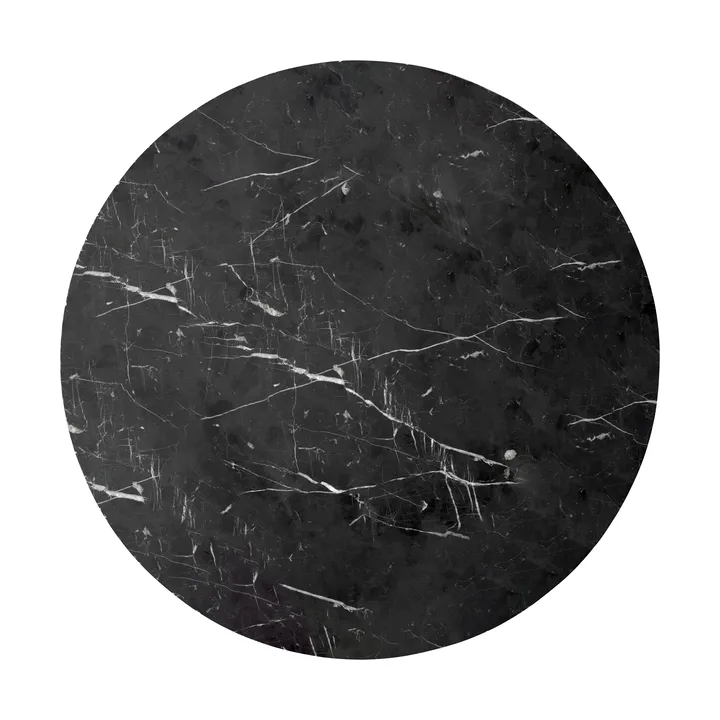 Androgyne pöytälevy sivupöytä - Nero Marquina, Ø65 cm - Audo Copenhagen