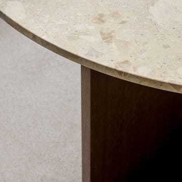 Androgyne ruokapöytä - Sand stone, petsattu tammirunko - Audo Copenhagen