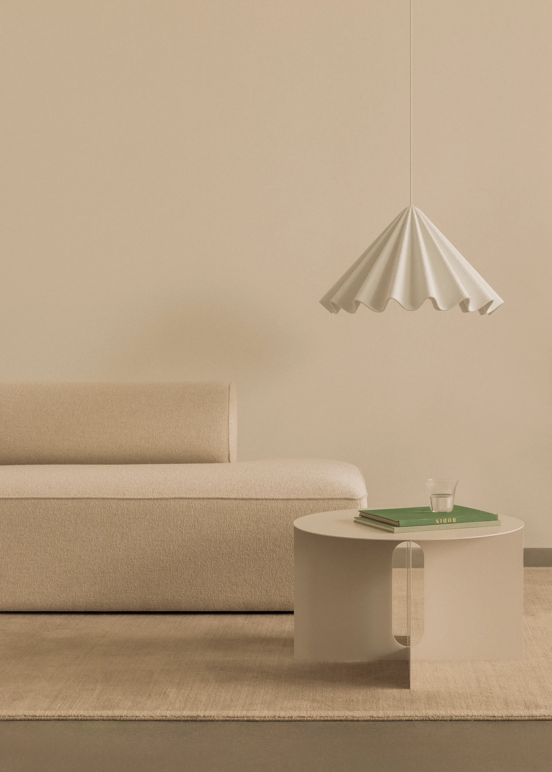 Androgyne sivupöytä Ø63 cm, Ivory Audo Copenhagen