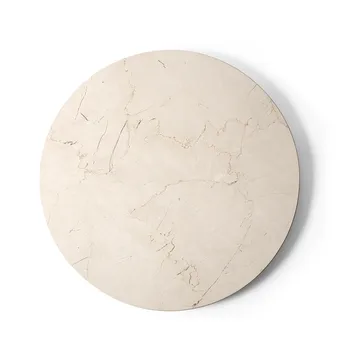Androgyne sivupöytä - Calacatta Viola marmori-ivory teräs, Ø42 cm - Audo Copenhagen