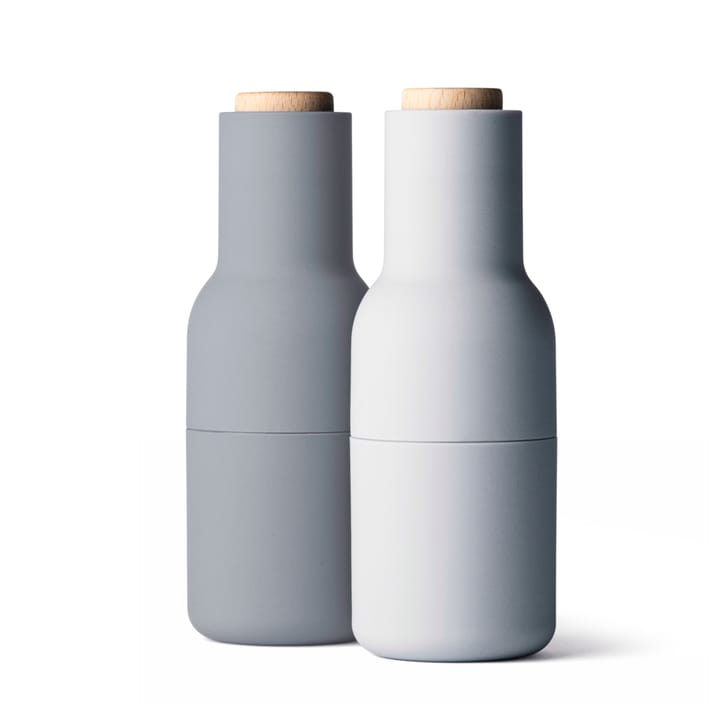 Bottle grinder maustemylly 2-pakkaus special edition, concrete- feather (träkansi) Audo Copenhagen