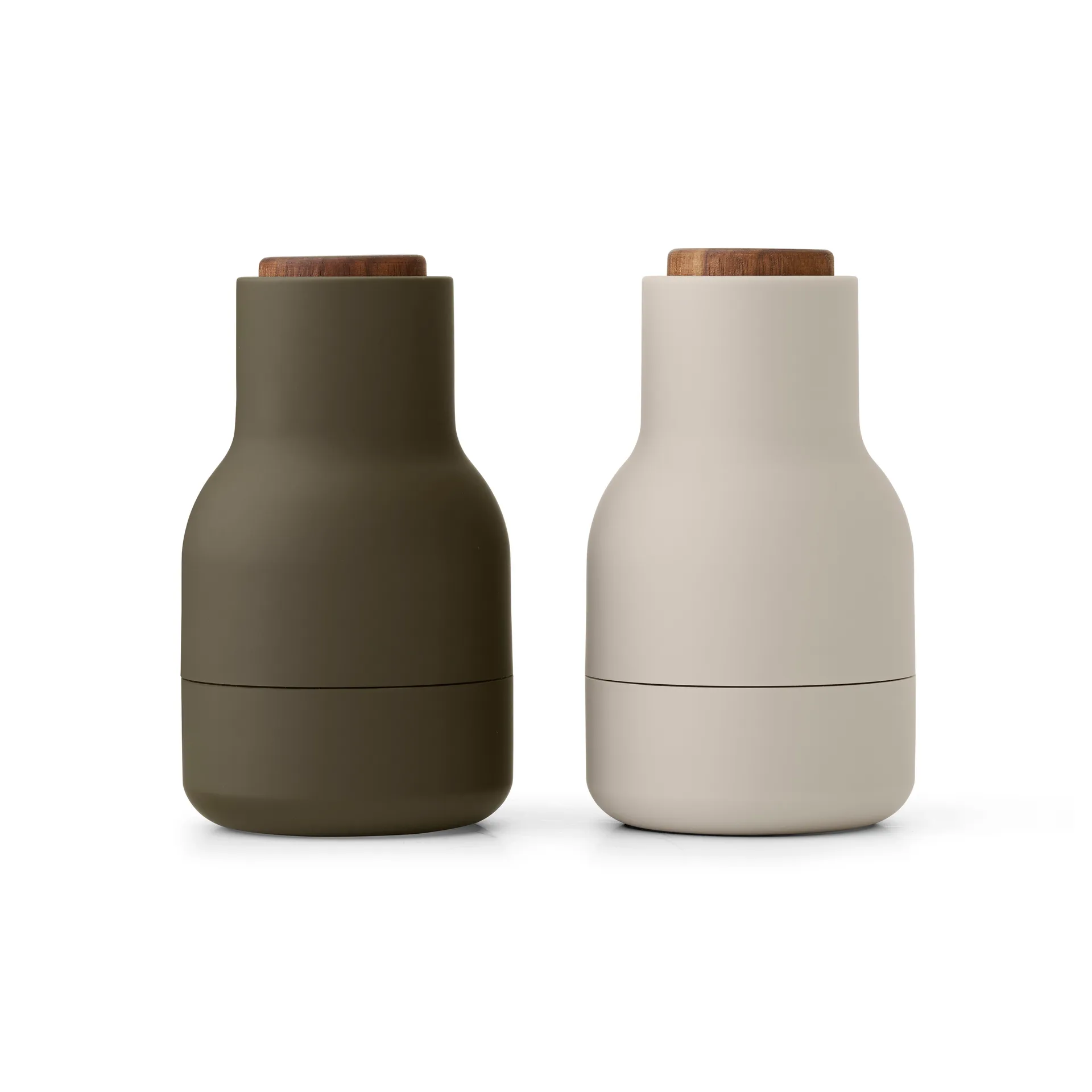 Bottle Grinder -maustemylly Small 2-pakkaus, Hunting green-beige-saksanpähkinä Audo Copenhagen