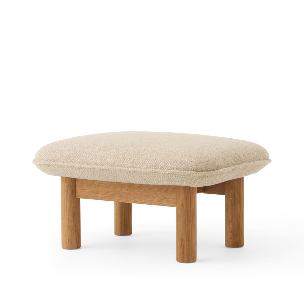 Audo Copenhagen Brasilia jalkarahi Kangas bouclé 02 beige, tammirunko