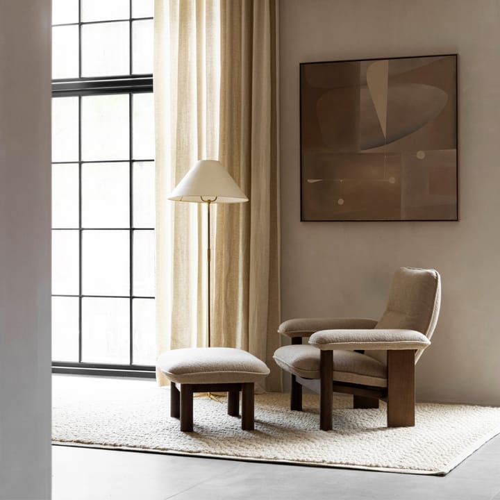 Brasilia nojatuoli, Dark oak-Moss 011 grey Audo Copenhagen