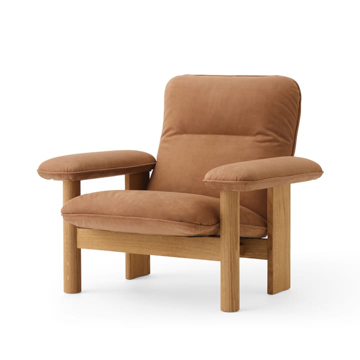 Brasilia nojatuoli - Oiled oak-Dunes camel leather 21004 - Audo Copenhagen