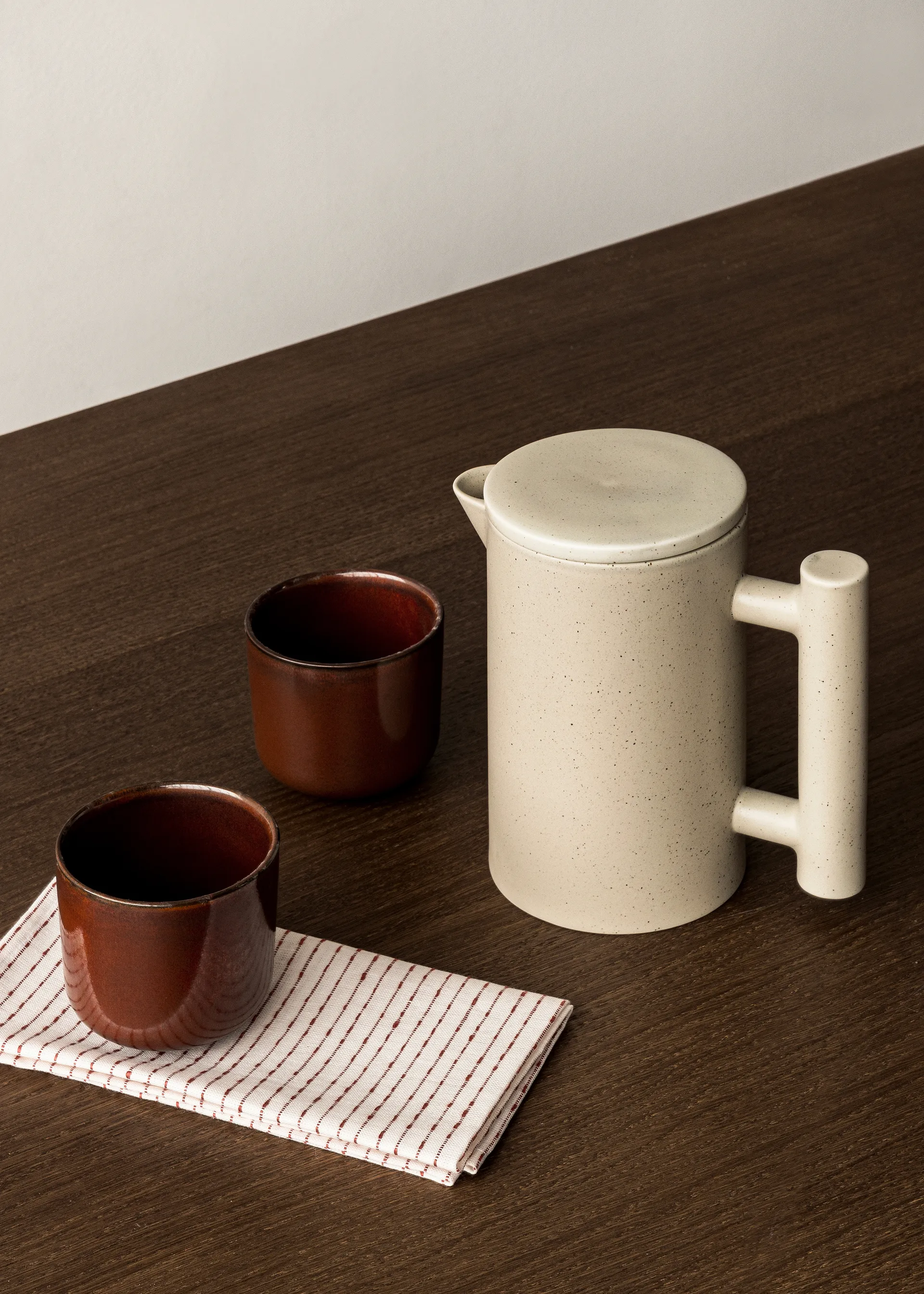 Byasa pellavalautasliina 45 x 45 cm, Burnt sienna Audo Copenhagen