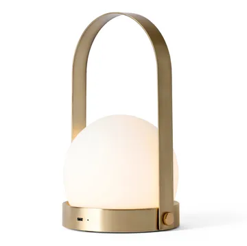 Carrie kannettava pöytävalaisin - harjattua messinkiä - Audo Copenhagen