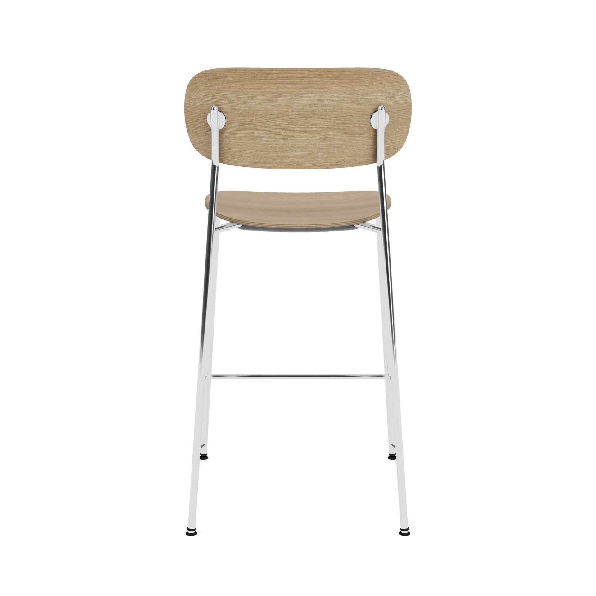 Co Bar Chair baarituoli, Tammi-kromattu teräs, 65 cm Audo Copenhagen