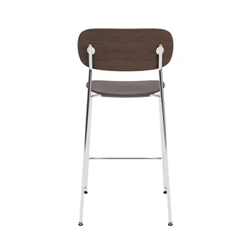 Co Bar Chair baarituoli - Tummaksi petsattu tammi-kromattu teräs, 65 cm - Audo Copenhagen