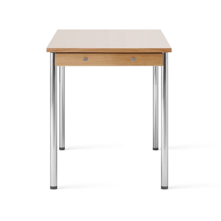 Co Table konferenssipöytä 140x70cm, Chrome, laminate creme Audo Copenhagen