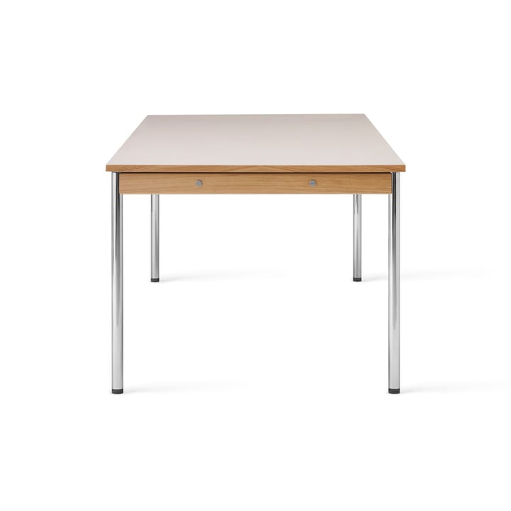Co Table konferenssipöytä 240x100cm, Chrome, laminate creme Audo Copenhagen